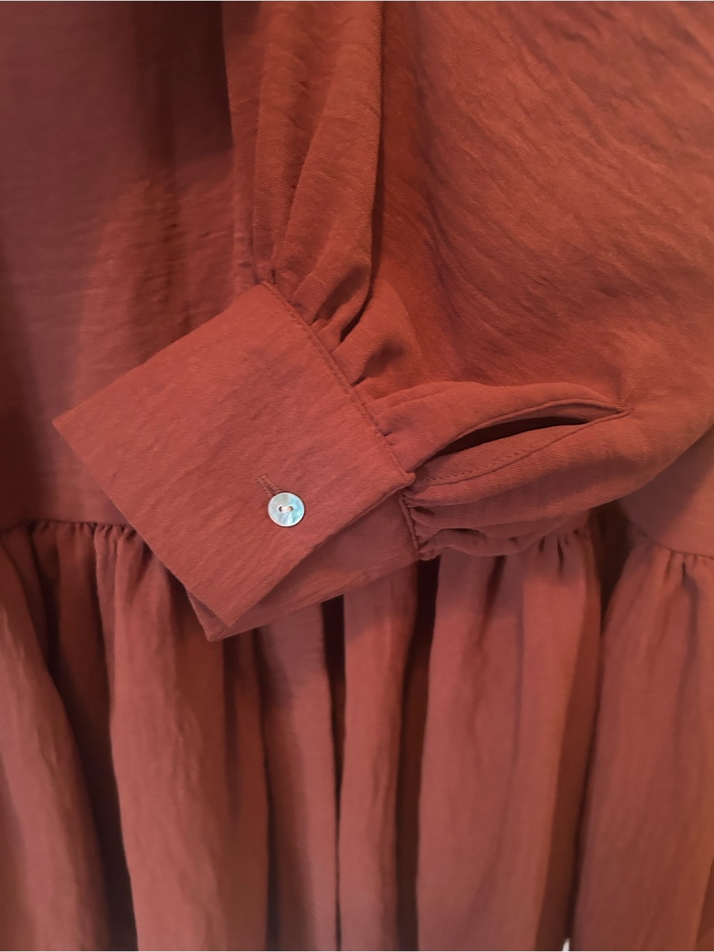 Circular-Belt Textured Mini Dress - Picture 6 of 9